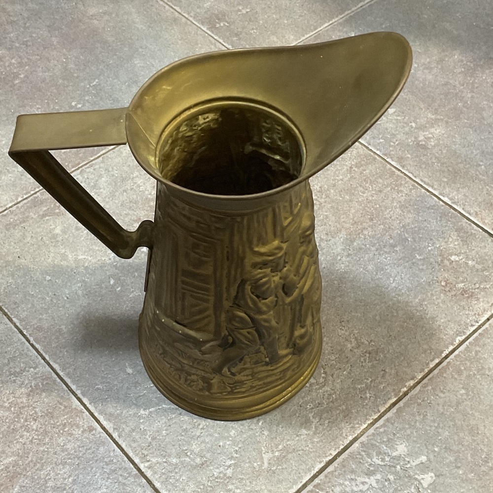 Vintage Brass Pitcher with Handle